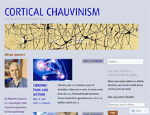 Tablet Screenshot of corticalchauvinism.com